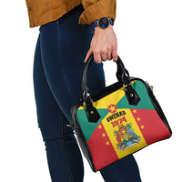 Gwenad Shoulder Handbag Grenada Coat Of Arms Flag Style - Wonder Print Shop