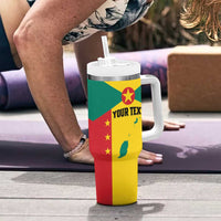 Personalized Gwenad Tumbler With Handle Grenada Coat Of Arms Flag Style - Wonder Print Shop