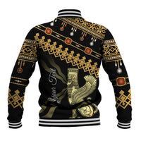 Assyrian New Year Baseball Jacket Akitu 6774 Kha B Nissan - Wonder Print Shop
