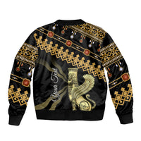 Assyrian New Year Bomber Jacket Akitu 6774 Kha B Nissan - Wonder Print Shop