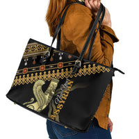 Assyrian New Year Leather Tote Bag Akitu 6774 Kha B Nissan - Wonder Print Shop