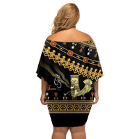 Assyrian New Year Off Shoulder Short Dress Akitu 6774 Kha B Nissan - Wonder Print Shop