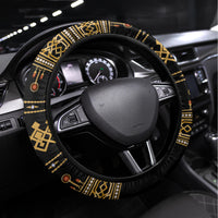 Assyrian New Year Steering Wheel Cover Akitu 6774 Kha B Nissan - Wonder Print Shop