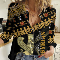Assyrian New Year Women Casual Shirt Akitu 6774 Kha B Nissan - Wonder Print Shop