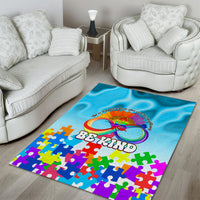 World Autism Awareness Day 2024 Area Rug In A World Where You Can Be Anything Be Kind - Wonder Print Shop