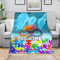 World Autism Awareness Day 2024 Blanket In A World Where You Can Be Anything Be Kind