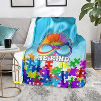 World Autism Awareness Day 2024 Blanket In A World Where You Can Be Anything Be Kind