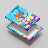 World Autism Awareness Day 2024 Canvas Wall Art In A World Where You Can Be Anything Be Kind - Wonder Print Shop