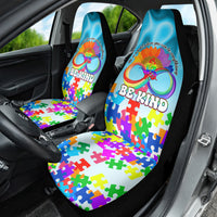 World Autism Awareness Day 2024 Car Seat Cover In A World Where You Can Be Anything Be Kind - Wonder Print Shop
