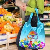 World Autism Awareness Day 2024 Grocery Bag In A World Where You Can Be Anything Be Kind
