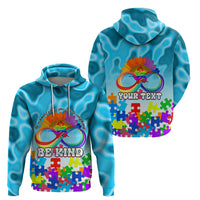World Autism Awareness Day 2024 Hoodie In A World Where You Can Be Anything Be Kind - Wonder Print Shop