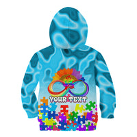 World Autism Awareness Day 2024 Kid Hoodie In A World Where You Can Be Anything Be Kind - Wonder Print Shop