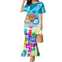 World Autism Awareness Day 2024 Mermaid Dress In A World Where You Can Be Anything Be Kind - Wonder Print Shop