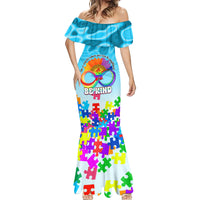 World Autism Awareness Day 2024 Mermaid Dress In A World Where You Can Be Anything Be Kind - Wonder Print Shop