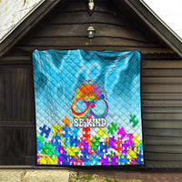World Autism Awareness Day 2024 Quilt In A World Where You Can Be Anything Be Kind - Wonder Print Shop