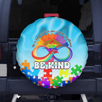World Autism Awareness Day 2024 Spare Tire Cover In A World Where You Can Be Anything Be Kind - Wonder Print Shop