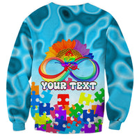 World Autism Awareness Day 2024 Sweatshirt In A World Where You Can Be Anything Be Kind - Wonder Print Shop