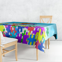 World Autism Awareness Day 2024 Tablecloth In A World Where You Can Be Anything Be Kind - Wonder Print Shop