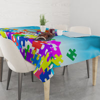 World Autism Awareness Day 2024 Tablecloth In A World Where You Can Be Anything Be Kind - Wonder Print Shop