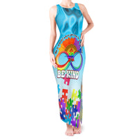 World Autism Awareness Day 2024 Tank Maxi Dress In A World Where You Can Be Anything Be Kind - Wonder Print Shop