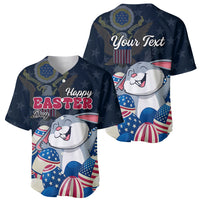 American Easter Day 2024 Baseball Jersey Bunny With US Easter Eggs - Wonder Print Shop
