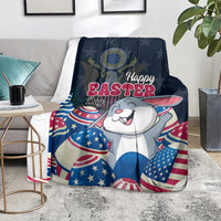 American Easter Day 2024 Blanket Bunny With US Easter Eggs