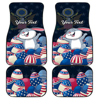 American Easter Day 2024 Car Mats Bunny With US Easter Eggs - Wonder Print Shop
