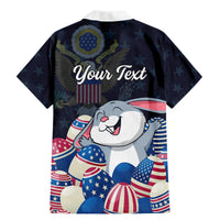 American Easter Day 2024 Family Matching Mermaid Dress and Hawaiian Shirt Bunny With US Easter Eggs - Wonder Print Shop