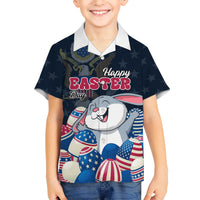 American Easter Day 2024 Hawaiian Shirt Bunny With US Easter Eggs - Wonder Print Shop