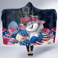 American Easter Day 2024 Hooded Blanket Bunny With US Easter Eggs