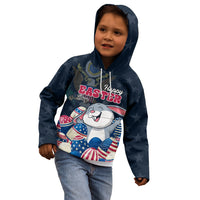 American Easter Day 2024 Kid Hoodie Bunny With US Easter Eggs - Wonder Print Shop