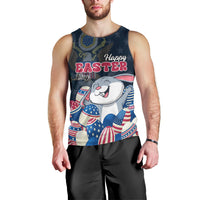 American Easter Day 2024 Men Tank Top Bunny With US Easter Eggs - Wonder Print Shop