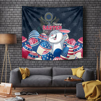 American Easter Day 2024 Tapestry Bunny With US Easter Eggs - Wonder Print Shop