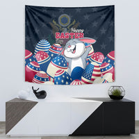 American Easter Day 2024 Tapestry Bunny With US Easter Eggs - Wonder Print Shop