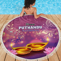 Puthandu Vazthukal 2024 Beach Blanket Happy Tamil New Year - Wonder Print Shop
