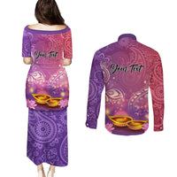 Puthandu Vazthukal 2024 Couples Matching Puletasi and Long Sleeve Button Shirt Happy Tamil New Year - Wonder Print Shop