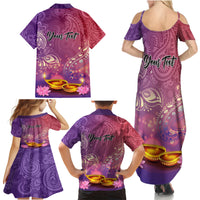 Puthandu Vazthukal 2024 Family Matching Summer Maxi Dress and Hawaiian Shirt Happy Tamil New Year - Wonder Print Shop