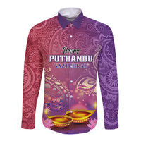 Puthandu Vazthukal 2024 Long Sleeve Button Shirt Happy Tamil New Year - Wonder Print Shop