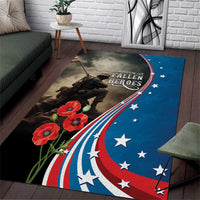 US Memorial Day 2025 Area Rug Remembering Our Fallen Heroes