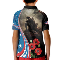 US Memorial Day 2025 Kid Polo Shirt Remembering Our Fallen Heroes