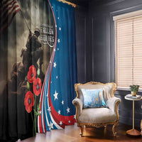 US Memorial Day 2025 Window Curtain Remembering Our Fallen Heroes