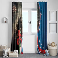 US Memorial Day 2025 Window Curtain Remembering Our Fallen Heroes