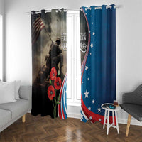 US Memorial Day 2025 Window Curtain Remembering Our Fallen Heroes