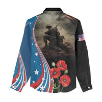 US Memorial Day 2025 Women Casual Shirt Remembering Our Fallen Heroes