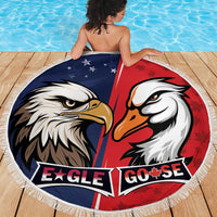 Canada Goose x USA Band Eagle Faced Off Beach Blanket