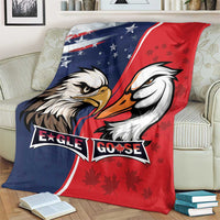 Canada Goose x USA Band Eagle Faced Off Blanket