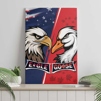 Canada Goose x USA Band Eagle Faced Off Canvas Wall Art