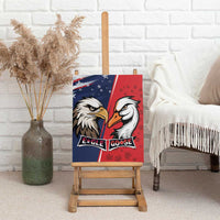 Canada Goose x USA Band Eagle Faced Off Canvas Wall Art