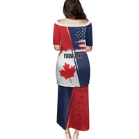 Personalized Canada Goose x USA Band Eagle Faced Off Family Matching Puletasi and Hawaiian Shirt