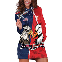 Personalized Canada Goose x USA Band Eagle Faced Off Hoodie Dress